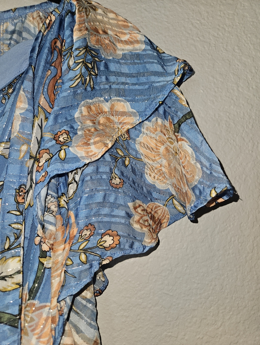 Ramy Brook Printed Sue Top Small Blue - Picture 7 of 10